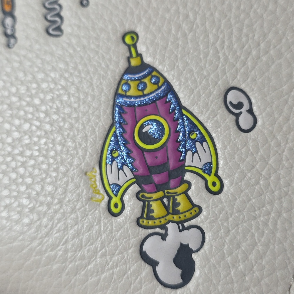 Coach Colorful Rocket Print Notebook Cover - pebbled leather - Picture 5 of 16